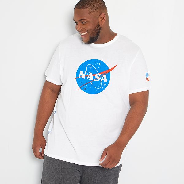 T-shirt 'NASA' homme - blanc - Kiabi - 9,00€
