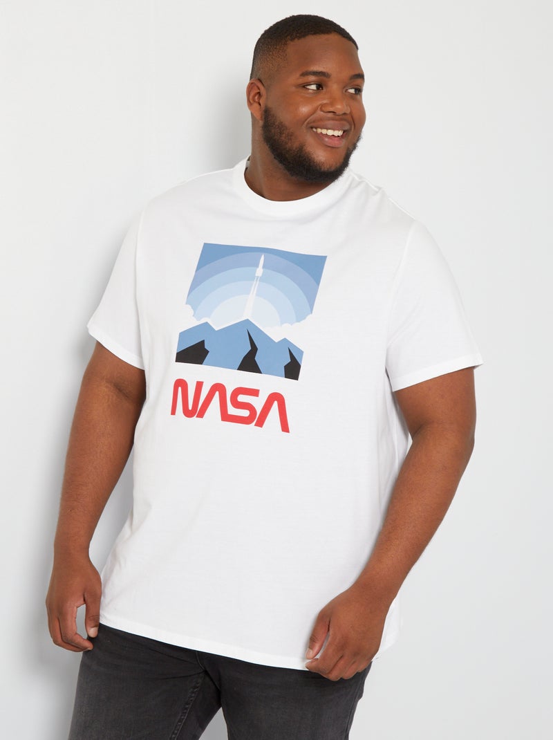 T-shirt 'NASA' blanc - Kiabi