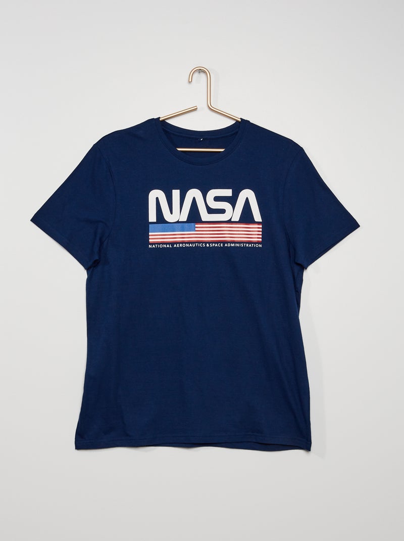 T-shirt 'NASA' bleu navy - Kiabi
