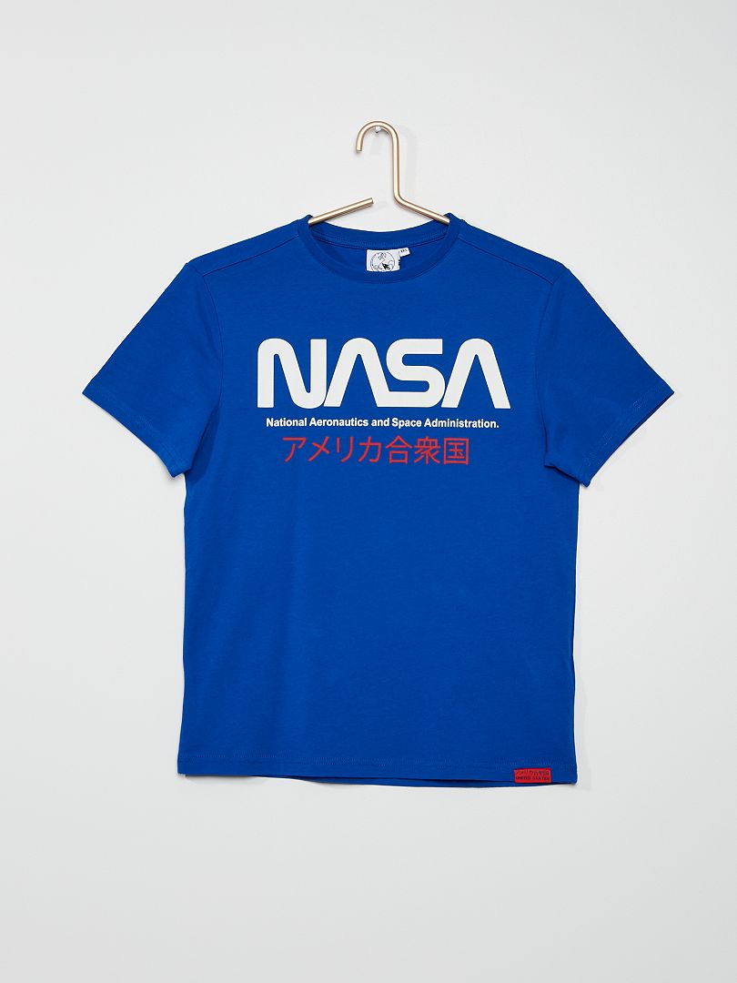 T-shirt 'NASA' Bleu - Kiabi