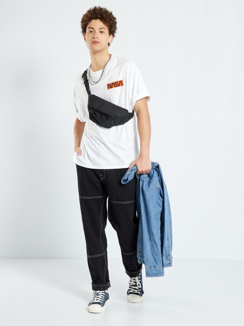 T-shirt 'NASA' en jersey blanc - Kiabi