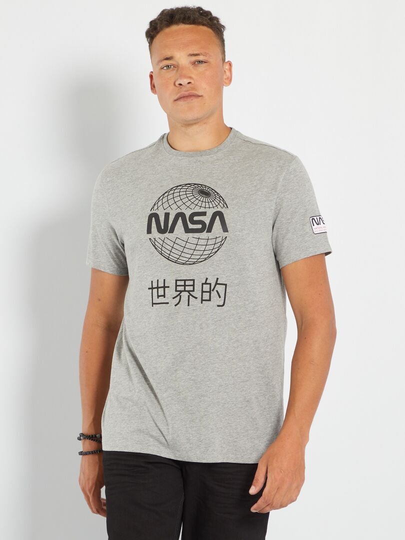 T-shirt 'NASA' en jersey Gris - Kiabi