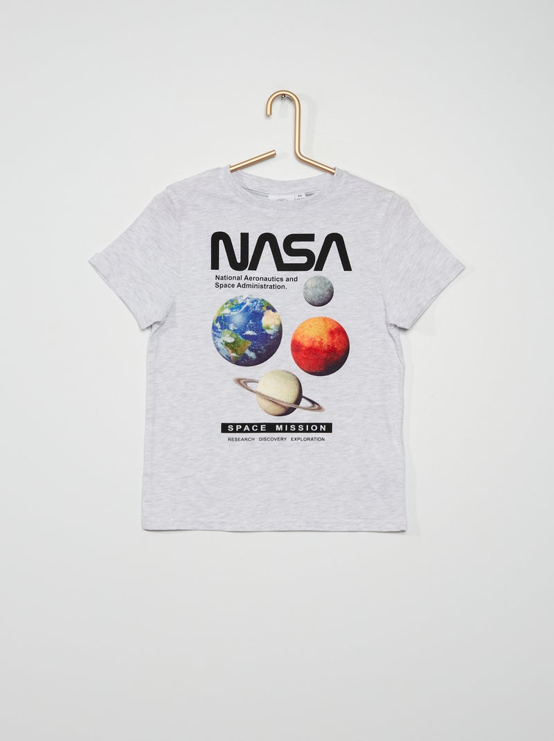 T-shirt 'NASA' gris - Kiabi