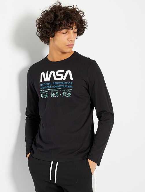 T-shirt 'Nasa'                             noir 

