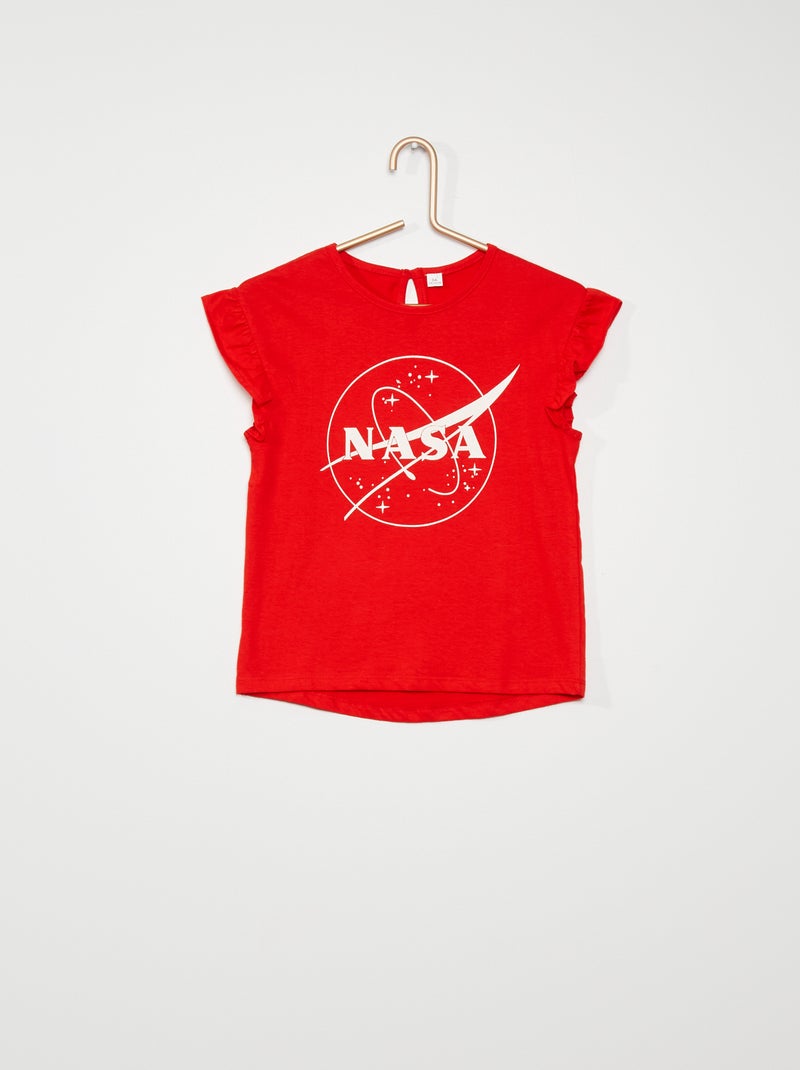 T-shirt 'NASA' rouge - Kiabi