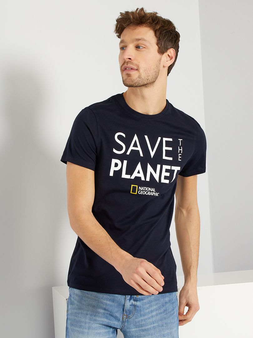T-shirt 'National Geographic' marine - Kiabi