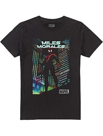 T-shirt neon city - homme araignée (spider-man)