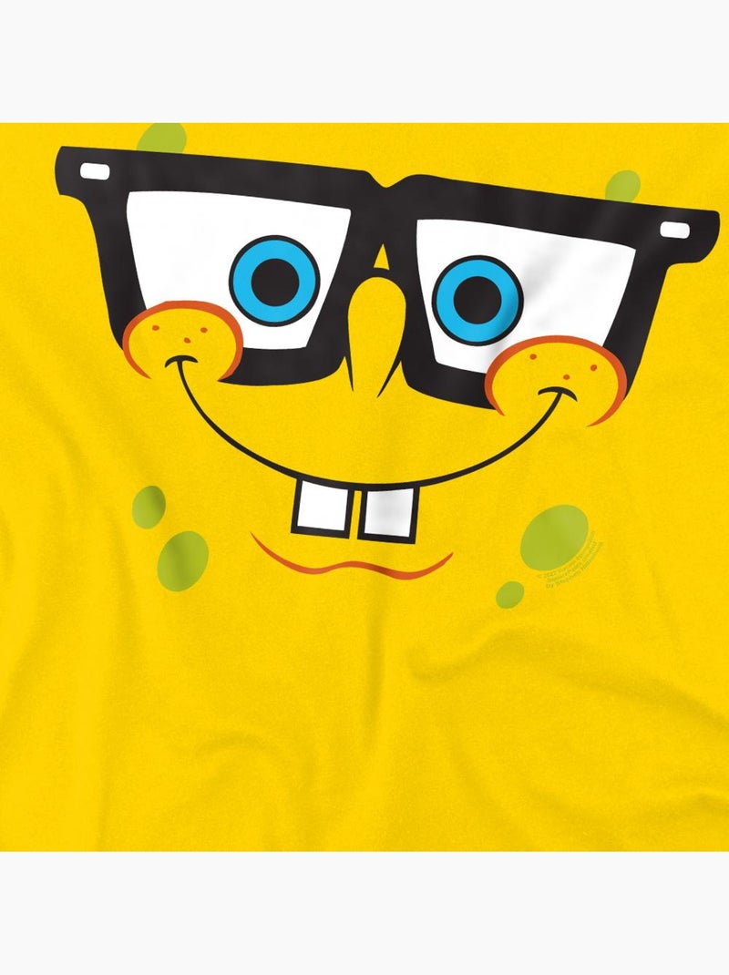 T-shirt nerd - bob l'éponge Jaune - Kiabi
