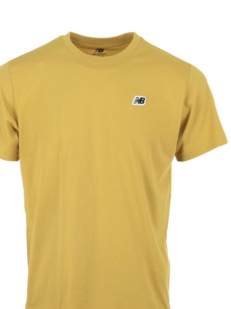 T-shirt New Balance Sml Logo Tee Jaune - Kiabi