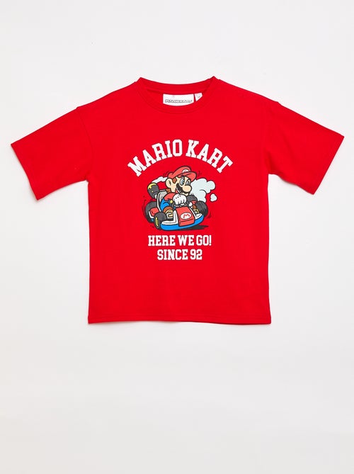 T-shirt 'Nintendo' 'Mario' en coton uni - Kiabi