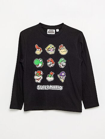 T-shirt 'Nintendo' 'Mario' manches longues