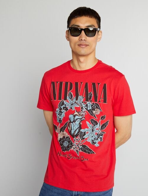 T-shirt 'Nirvana' à col rond - Kiabi