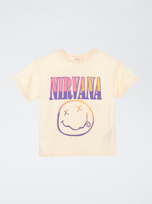 T-shirt 'Nirvana" à manches courtes - Kiabi