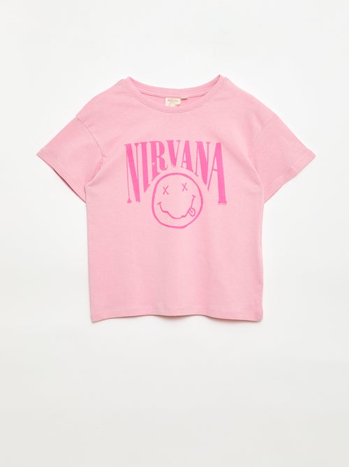 T-shirt 'Nirvana" à manches courtes - Kiabi