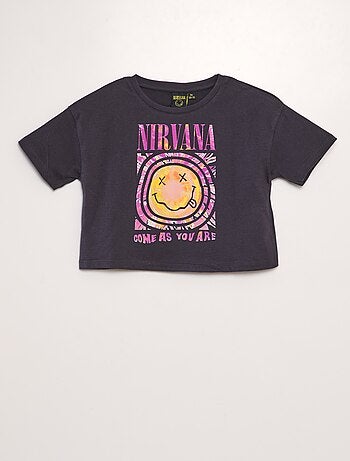 T-shirt 'Nirvana' crop-top