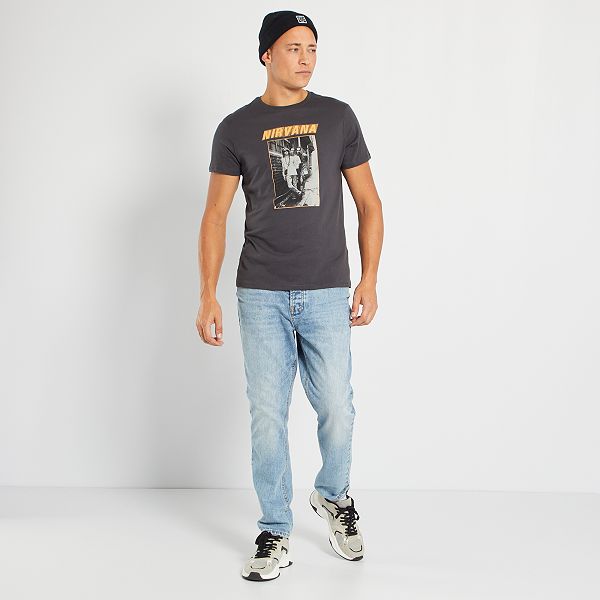 tee shirt nirvana gris