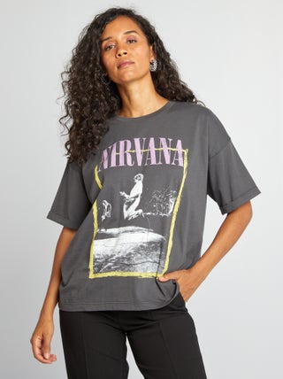 T-shirt 'Nirvana' manches courtes