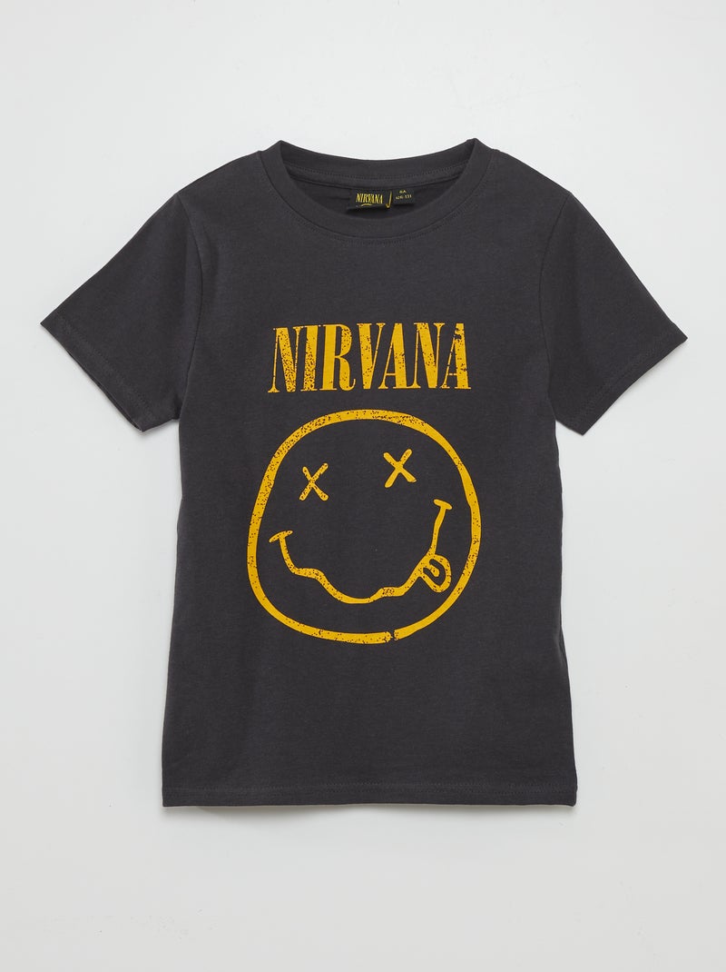 T-shirt 'Nirvana' noir - Kiabi