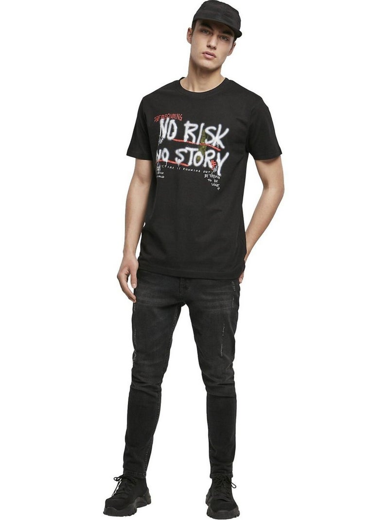 T-shirt no risk no story - mister tee Noir - Kiabi