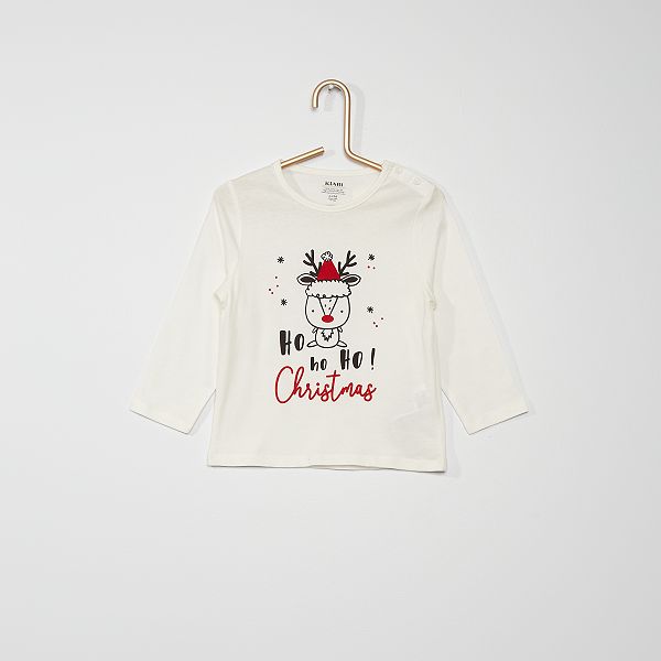 T Shirt Noel Bebe Garcon Blanc Kiabi 2 00