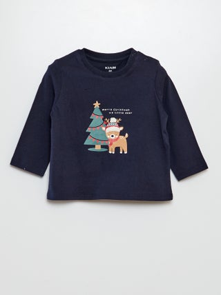 T-shirt 'Noël' manches longues