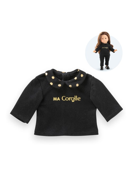 T-Shirt Noir et Or Manches Longues pour poupée ma Corolle - Kiabi