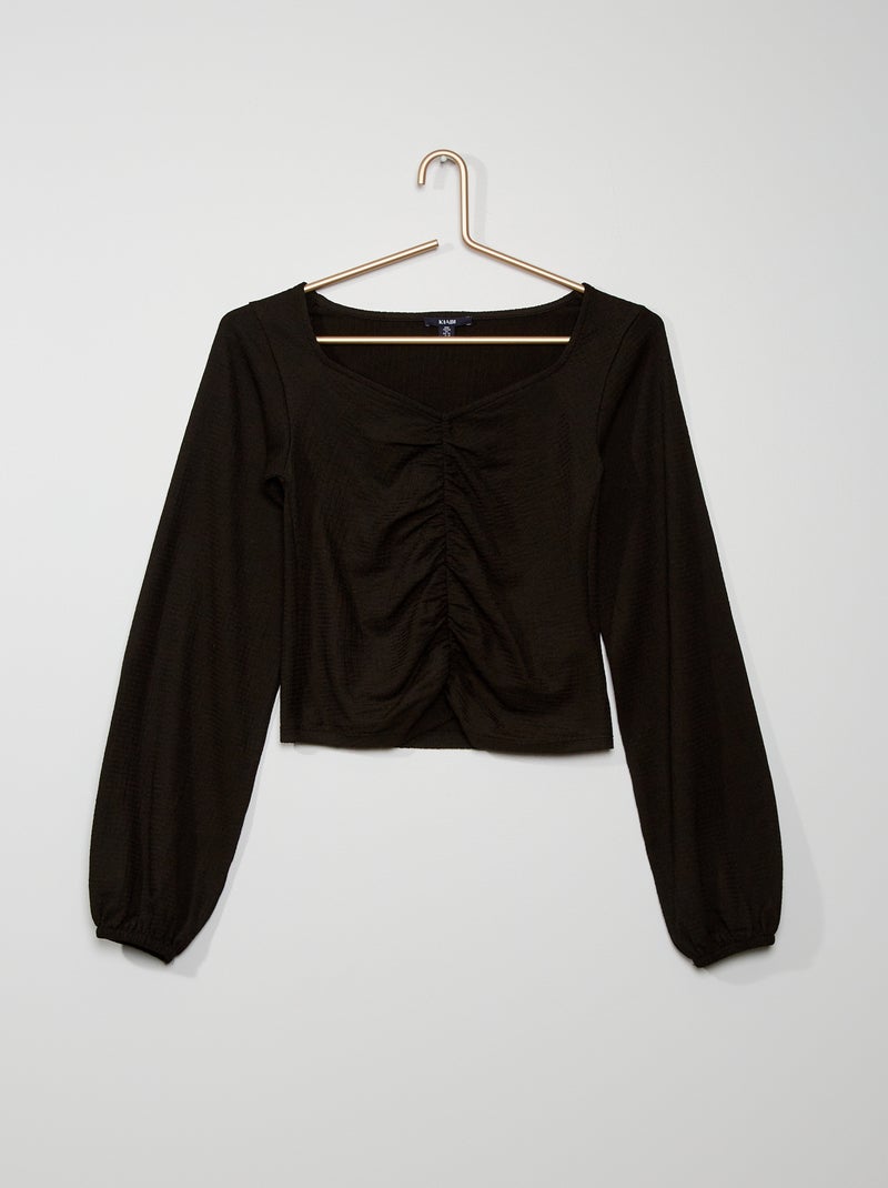 T-shirt noir - Kiabi