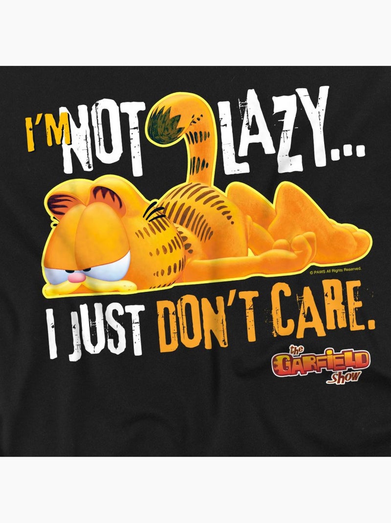 T-shirt not lazy - garfield Noir - Kiabi