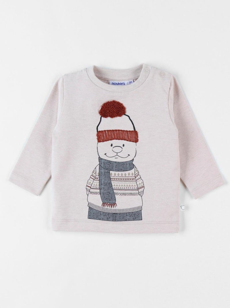 T-shirt Nouky, chiné Noukie's Beige - Kiabi