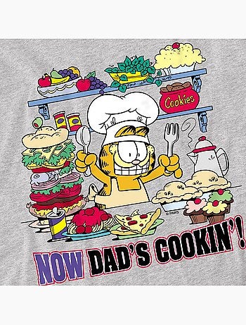 T-shirt now dad's cooking - garfield