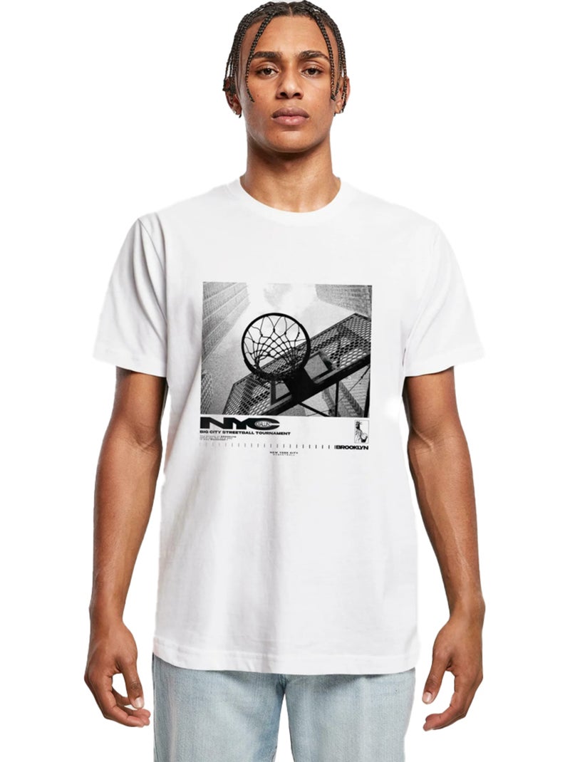 T-shirt nyc ballin - mister tee Blanc - Kiabi