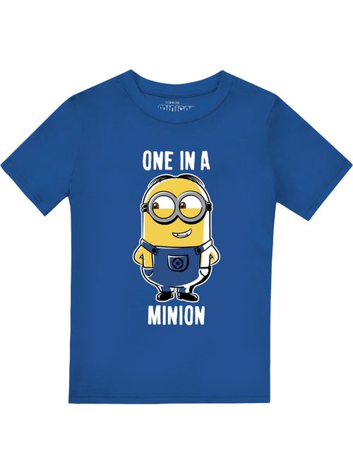 T-shirt one in a minion - minions (stuart) - Kiabi