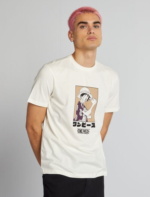 T-shirt 'One Piece' à col rond - Kiabi