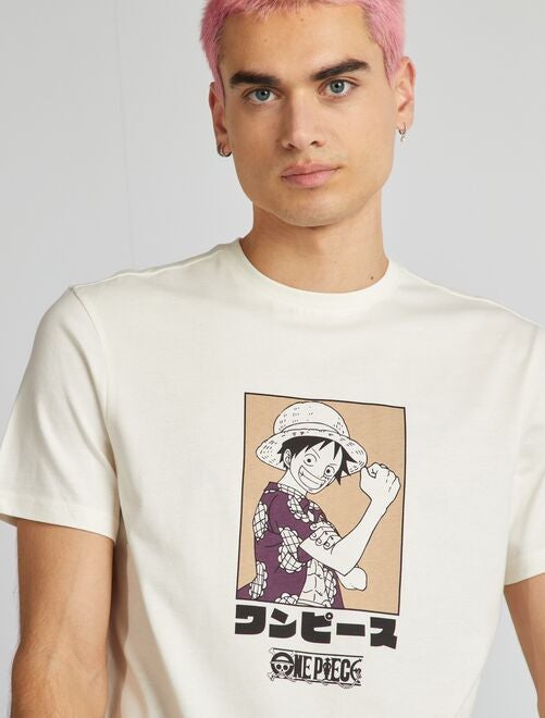 T-shirt 'One Piece' à col rond - Kiabi