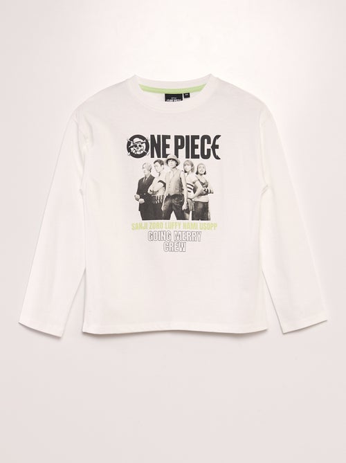 T-shirt 'One Piece' à col rond - Kiabi