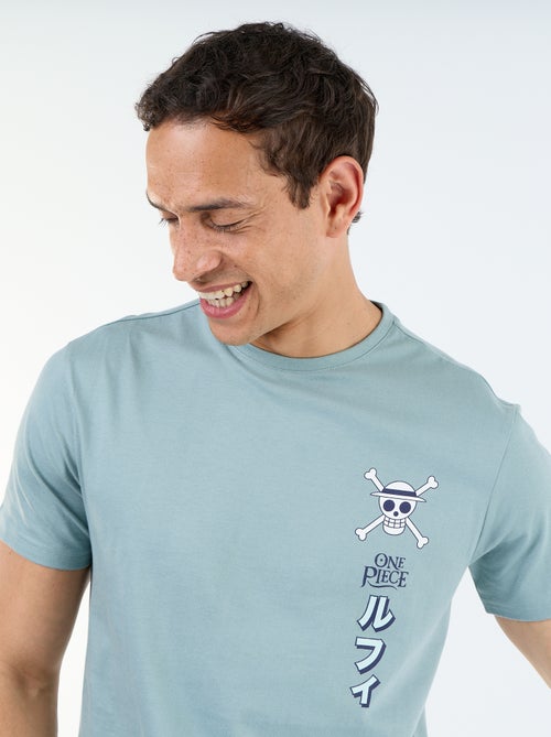 T-shirt 'One Piece' à manches courtes imprimé recto/verso - Kiabi