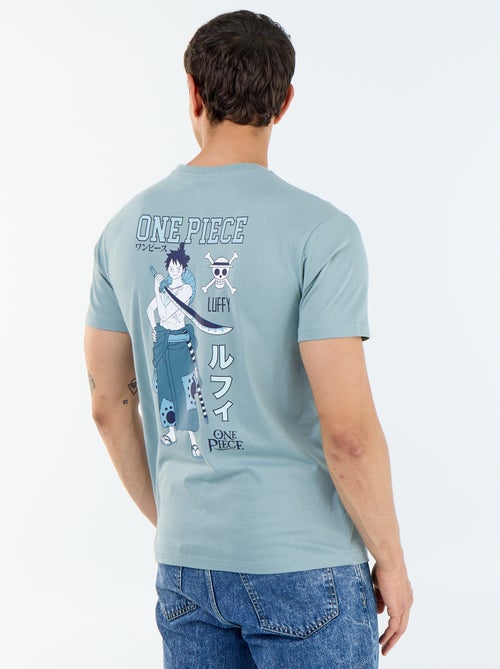 T-shirt 'One Piece' à manches courtes imprimé recto/verso - Kiabi