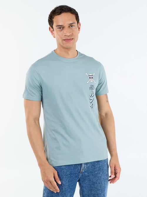 T-shirt 'One Piece' à manches courtes imprimé recto/verso - Kiabi