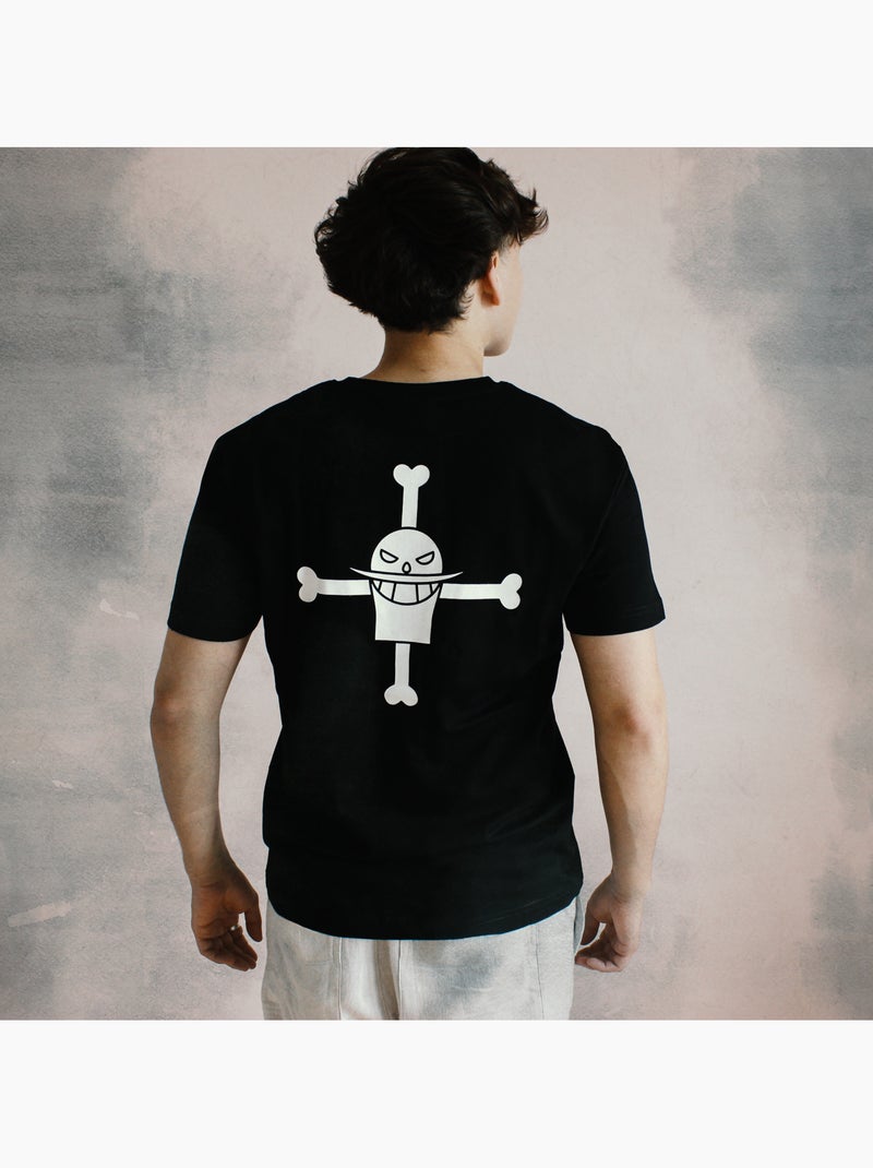 T-shirt One Piece Ace Whitebeard - Regular Noir - Kiabi