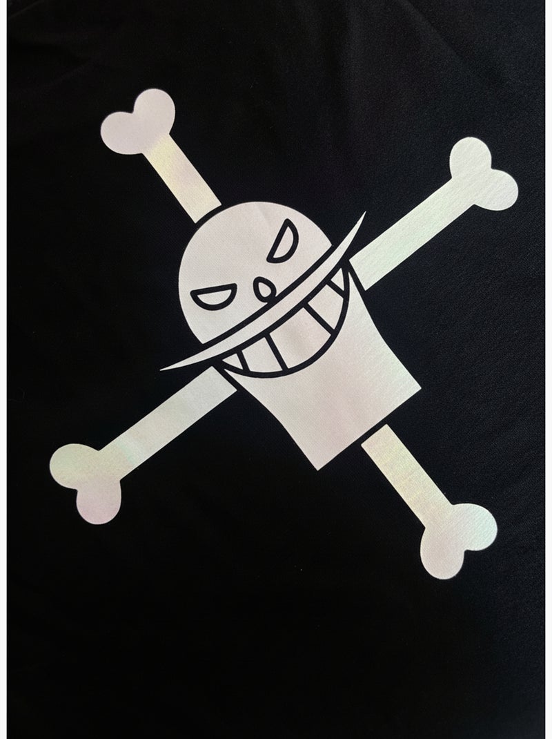 T-shirt One Piece Ace Whitebeard - Regular Noir - Kiabi