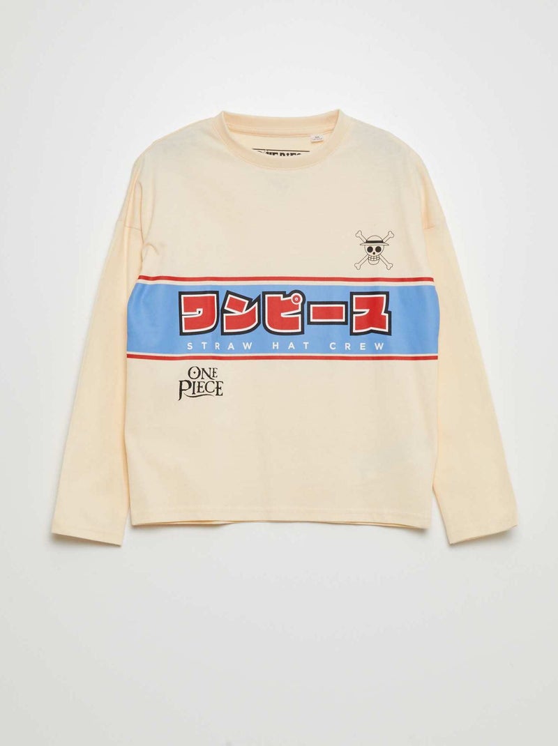 T-shirt 'One piece' Beige - Kiabi