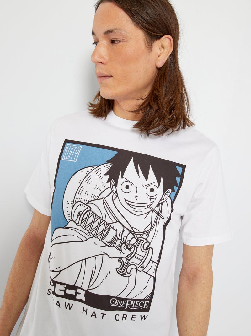 T-shirt 'One Piece' blanc - Kiabi