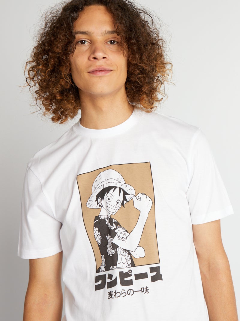 T-shirt One Piece. T-shirt Chapeau De Paille Luffy Gear. T-shirt