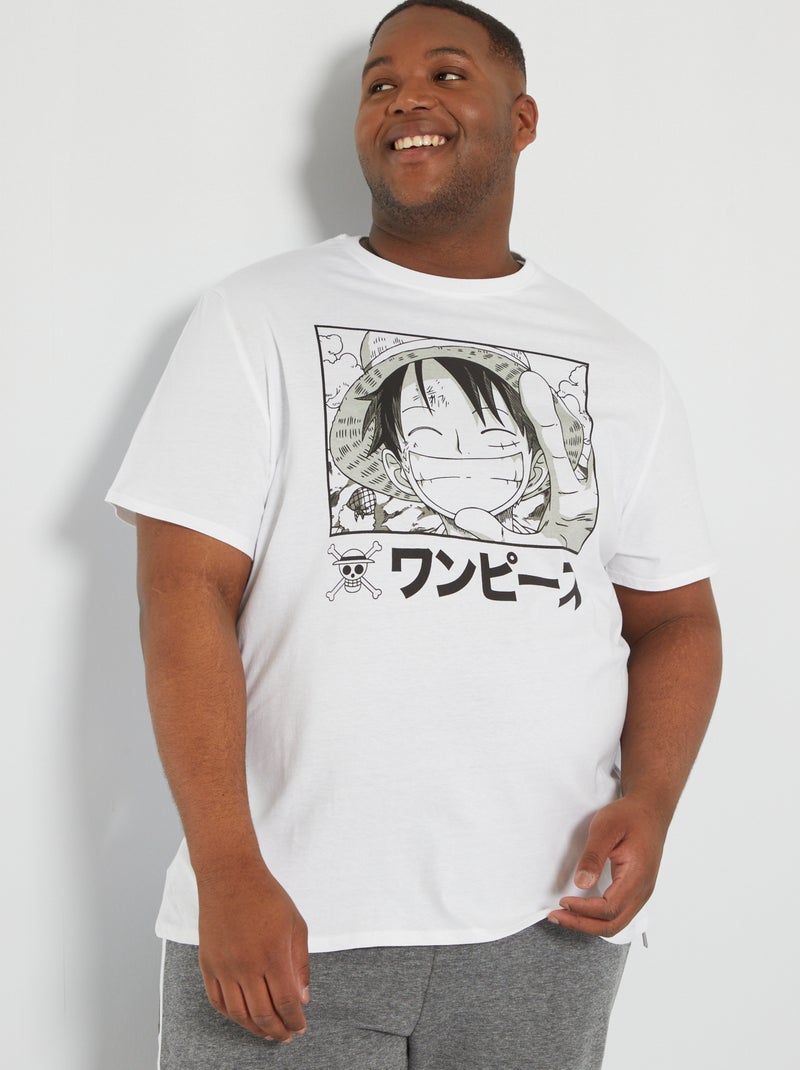 T-shirt 'One Piece' blanc - Kiabi