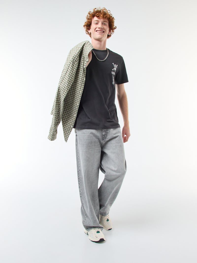 T-shirt 'One piece' en coton Noir - Kiabi