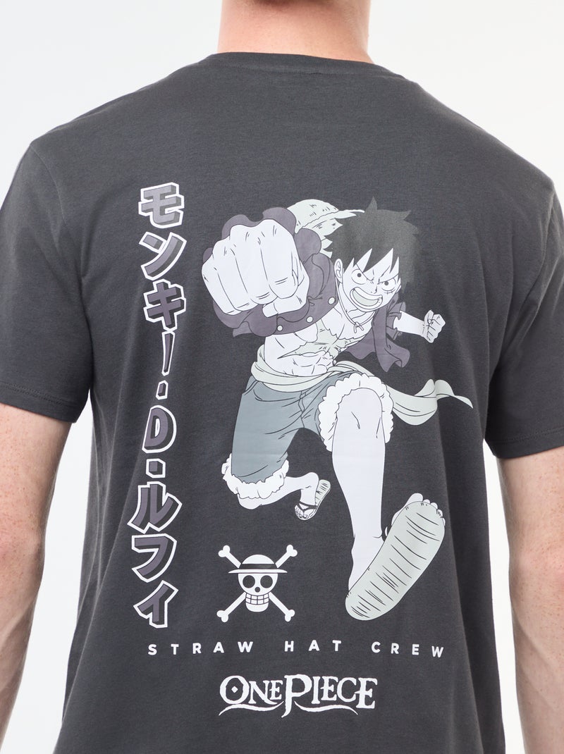 T-shirt 'One piece' en coton Noir - Kiabi