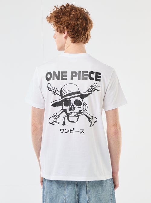 T-shirt 'One piece' en coton uni - Kiabi