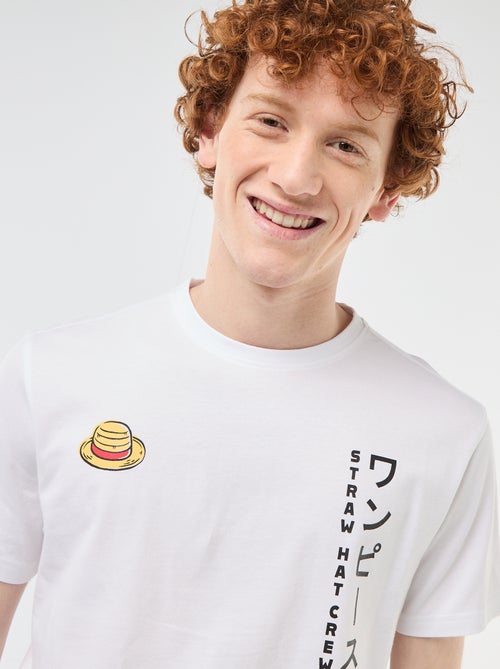 T-shirt 'One piece' en coton uni - Kiabi