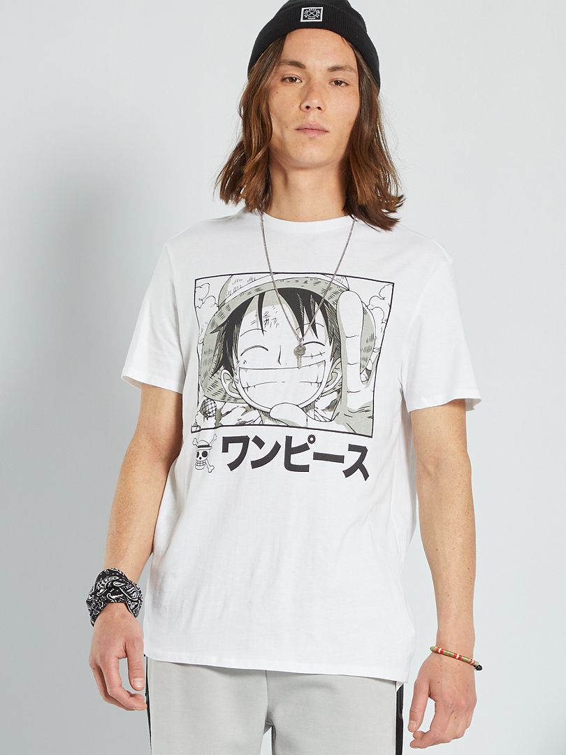 T-shirt 'One Piece' en jersey blanc - Kiabi