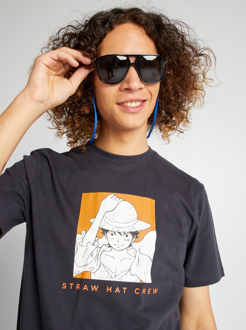 T-shirt 'One Piece' Gris - Kiabi